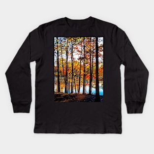 Colorful Contrasted Trees Kids Long Sleeve T-Shirt